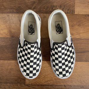 Checkerboard Slip-On Vans